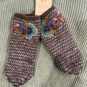 French Knot Conversion Mitten Hand Knitted Every Pair Unique